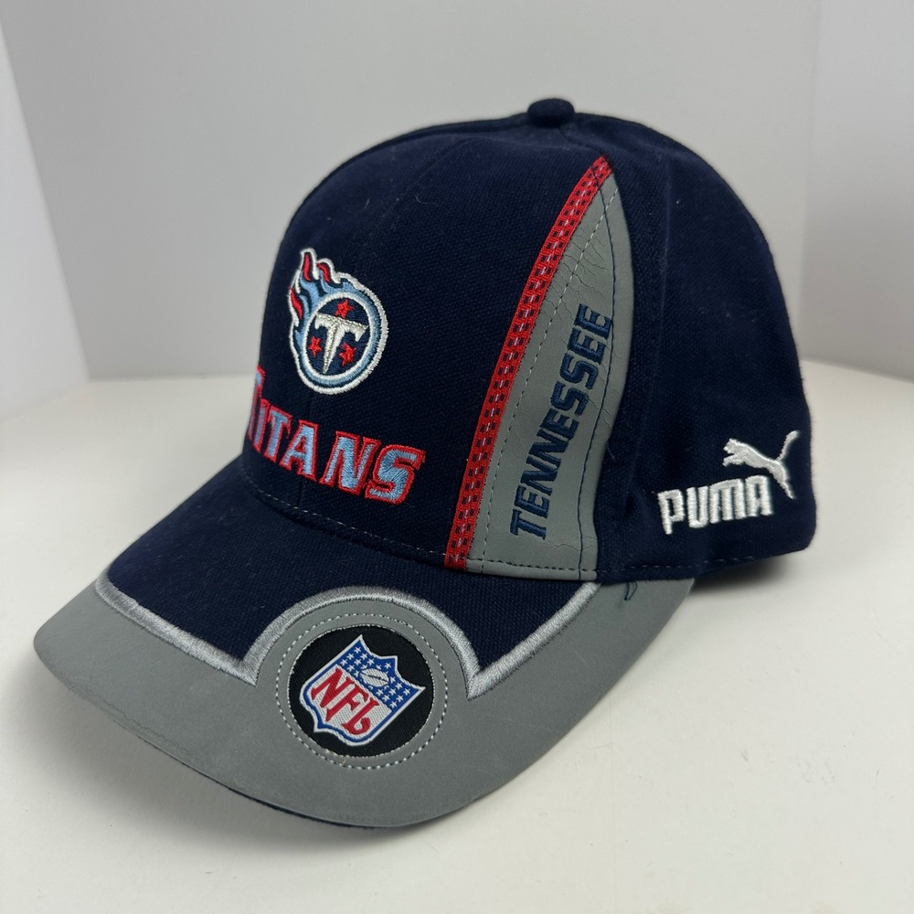 Vintage Tennessee Titans NFL Puma Pro Line Hat Blue Grey Adjustable NWT Cap